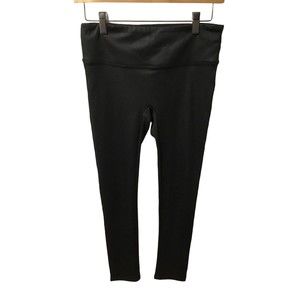 Leggings Heyson Black Textured Faux Leather Leggings Size M NWOT